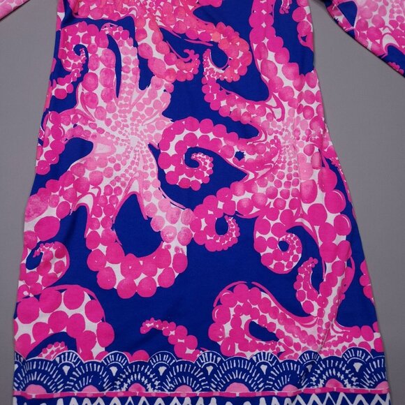 Lilly Pulitzer Laurana Dress Off The Shoulder Ocean Engineered Tentacles XS - Picture 2 of 11